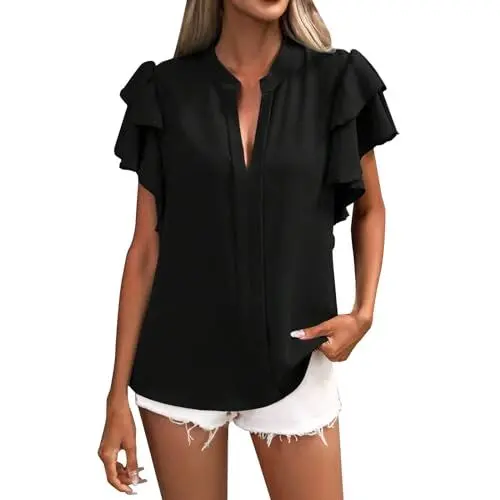 Produktbild: Damen Sale Angebote Sale Damen Blusen Große Größen T Shirt Mit Glitzer Damen Ausgefallene Oberteile Damen Oversize Rot Weiß Gestreiftes Tshirt Damen Top Street One Damen Meine Bestellung Sale