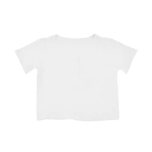 Produktbild: Damen Sexy Crop T-Shirt mit Knopfleiste, kurzen Ärmeln, geripptem Strick, schmaler Passform, einfarbigem Basic-Crop-Tee-Oberteil　(LY120-White, S-M)