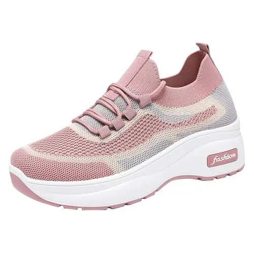 Produktbild: Damen Sportschuhe Laufschuhe Turnschuhe Sneaker Running Tennis Walkingschuhe Straßenlaufschuhe Fitness Jogging Leichte Atmungsaktiv rutschfeste Schuhe Womens Trainers wasserdichte Sneaker Damen
