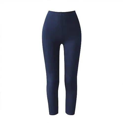 Produktbild: Damen Stoffhose Schwarz Elegant Hose Damen Slim Fit Hose mit schmalem Bein, hohe Elastizität, Freizeithose für Mädchen, Leggings für Damen Viskose-Hose FüR Damen Tunika Bluse Damen (Navy, L)