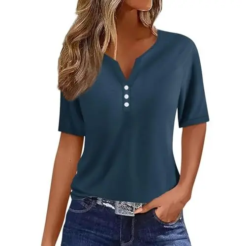 Produktbild: Damen Tshirt Angebote Aermellose Tops Damen Top Mit Quadratischem Ausschnitt Grasgruenes Oberteil Damen Top Orange Damen Sexy Bluse Bauchfrei Damen Shirt Knopfleiste Damen Mein Bestellung Sale