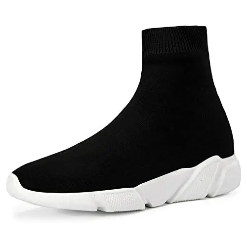 Produktbild: Damen Turnschuhe Herren Mesh Freizeit Leichtgewichts Straßenlaufschuhe Freizeitschuhe Atmungsaktiv Bequem Walkingschuhe Laufschuhe Outdoor Wanderschuhe Jogging Running Sportschuhe Schwarz/Weiß 37