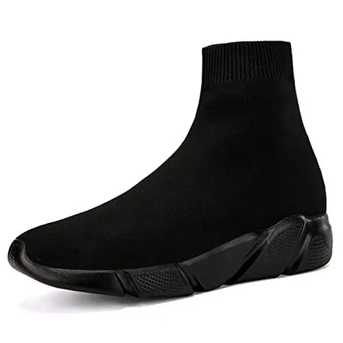 Produktbild: Damen Turnschuhe Herren Mesh Freizeit Leichtgewichts Straßenlaufschuhe Freizeitschuhe Atmungsaktiv Bequem Walkingschuhe Laufschuhe Outdoor Wanderschuhe Workout Jogging Running Sportschuhe Schwarz 43