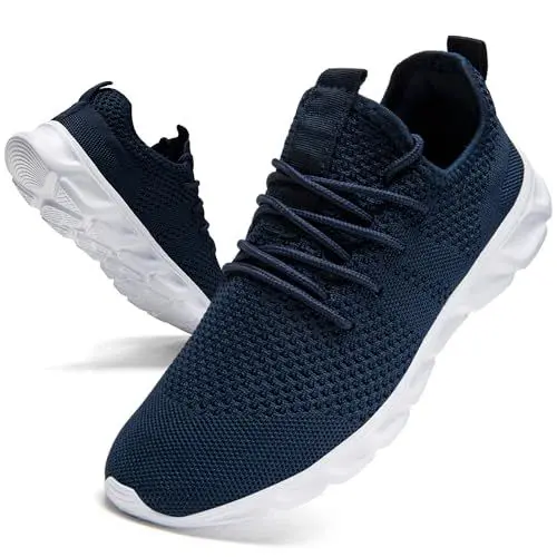 Produktbild: Damen Turnschuhe Laufschuhe Sportschuhe Sneaker Running Schuhe Freizeit Walkingschuhe Straßenlaufschuhe Fashion Atmungsaktiv Leichtgewichts Outdoor Fitness Jogging Schuhe Blau 39