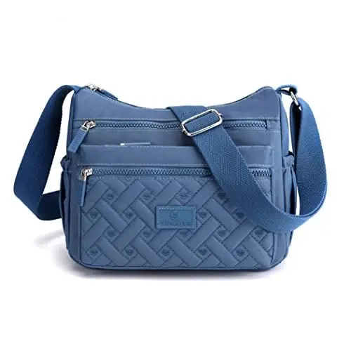 Produktbild: Damen Umhängetasche mit mehreren Taschen, wasserdicht, für den täglichen Gebrauch, auf Reisen, Blau