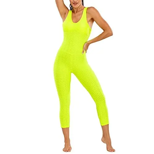 Produktbild: Damen Winterhosen Thermo Lange Unterhose Damen Yoga-Kleidung, Körperschönheit, Rückenblase, Yoga-Kleidung, verbundene Körperkleidung, Frauen Leggings Dicker Stoff Damen Termoleginggs Damen (Yellow, L)