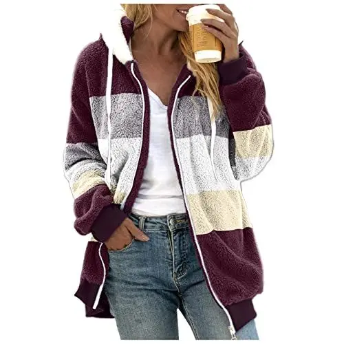 Produktbild: Black of Friday Angebote 2024 Drucker Damen Mantel Winter Parka Gefüttert Damen Cardigan Coat Damen Warme Jacke Mädchen Beige Mantel Damen Reflektierende Weste Damen Sale Angebote Top Damen Sale
