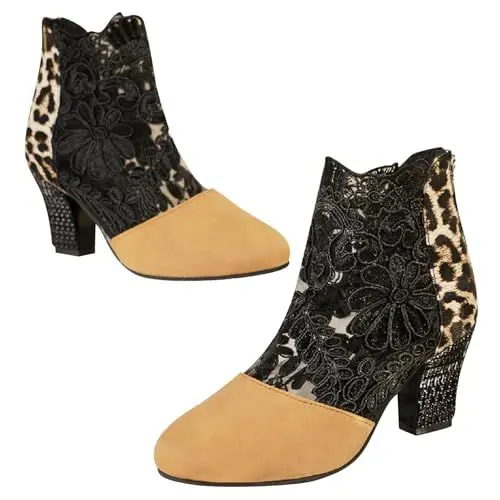 Produktbild: damen sandalen saleStiefel Damen Casual Langschaft Boots Winterschuhe Stylisch & Praktisch Winterstiefel Elegant Klobiger Blockabsatz schuhe sale marken