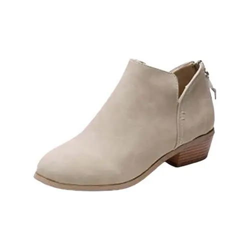 Produktbild: YANFJHV Heels High Chunky Fashion Atmungsaktive Damenschuhe Schlupfstiefel Kurze Damenstiefel Plateau Schuhe Damen Glitzer (White, 41)