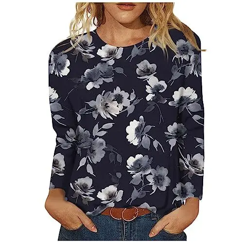 Produktbild: Damenblusen Lange Ärmel V Ausschnitt Damen Oberteil Oversize Shirt Damen Bluse Kurzarm Damen T-Shirts Für Damen Damen Herbstmode 2024 Langarmshirts Für Damen Bluse Damen Sommer(#A Black,XL)
