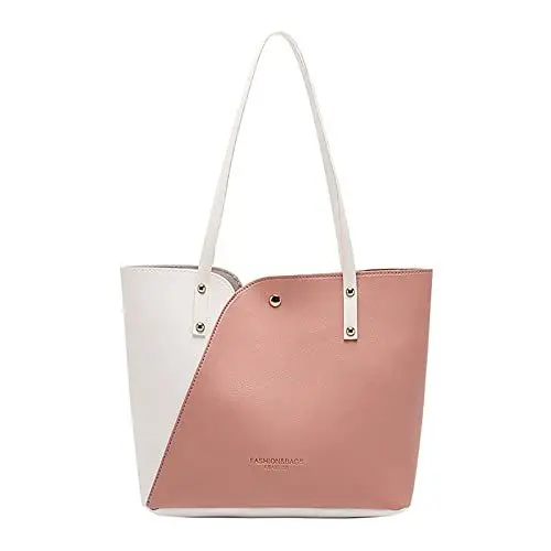 Produktbild: Schulrucksack Rucksack Damen Wasserdicht Damen-Einkaufstasche, modische Handtaschen, Damen-Geldbörse, Umhängetaschen, Tragetasche aus Rucksack Damen Groß Kreditkartenetui Damen (Pink, One Size)