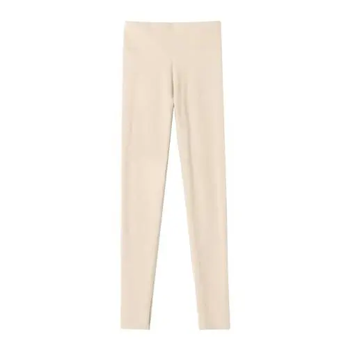 Produktbild: Damenhose Mit Lederimitat Thermo-Hosen, weiblich, Deutscher Samt, doppelter Boden, Samt, und Winter-Linie, Hosen können spurlose, hoch taillierte Schlankheits-Leggings weiblich (Beige, M)