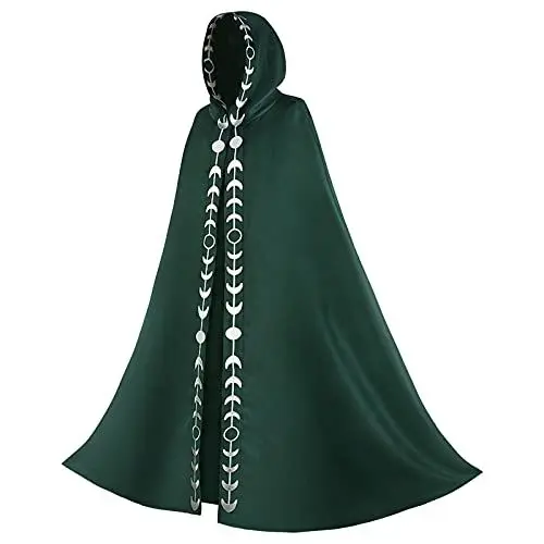 Produktbild: Damenjacken FüR Den üBergang Gehrock Damen Cosplay Film mit Kapuze Unisex Mode Kostüme Cos Kostüme Halloween Damenmantel üBergangsjacken Damen Mantel Damen Elegant (Green, L)