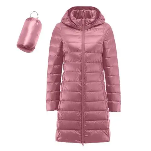 Produktbild: damen-mäntel Wintermantel Lang Daunenmantel Warm Steppmantel Winter Winterjacke Mantel Leicht Daunenjacke Steppjacke mit Kapuze Outdoor Parka Puffer Jacke damenjacken für den übergang