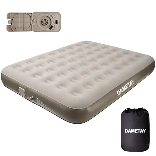 Produktbild: Dametay Luftmatratze 2 Personen, Aufblasen mit 1 klick-Nicht Stecker nötig, Selbstaufblasend Luftbett mit Pumpe Bett aufblasbare Matratze Doppel Inflatable Mattress Air with Electric Pump, 198x152x25
