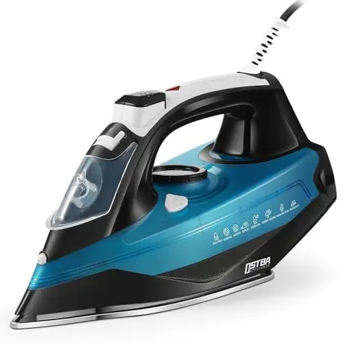 Produktbild: Dampfbügeleisen 2800W, 4 Dampfeinstellungen, 400ml Wassertank, Konstante Dampfleistung 45 g/min, Dampfstoß 210 g/min, 3-Wege-Autoabschaltung, Leistungsstarkes Dampfbügeleisen