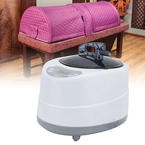 Produktbild: Dampfsauna Dampfgenerator für Zuhause, 2L 1000W Tragbare Sauna Dampfer Dampfgerät mit Fernbedienung Mobile Dampfsauna Pot Heimsauna Dampferzeuger, Temperatur und Zeit