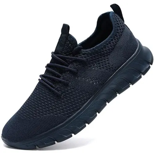 Produktbild: Damyuan Schuhe Herren Sneaker Laufschuhe Sportschuhe Turnschuhe Wanderschuhe weiß atmungsaktiv leichte männer Freizeitschuhe Herrenschuhe blau 43
