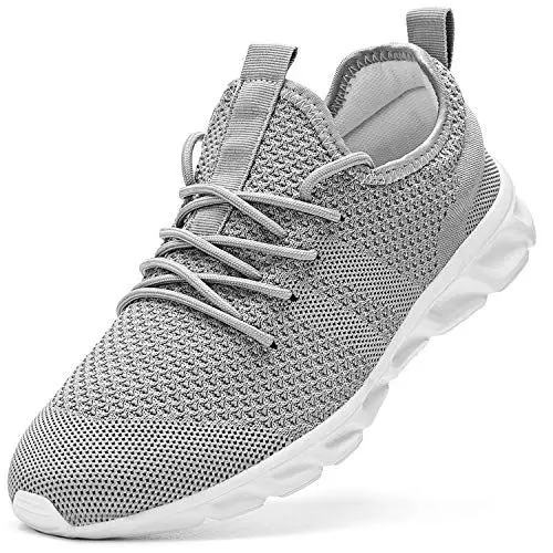 Produktbild: Damyuan Sneaker Herren Laufschuhe Turnschuhe Sportschuhe Schuhe Freizeit Straßenlaufschuhe Leichtgewichts Atmungsaktiv Walkingschuhe Outdoor Fitness Joggingschuhe Sportsschuhe Grau 47 EU