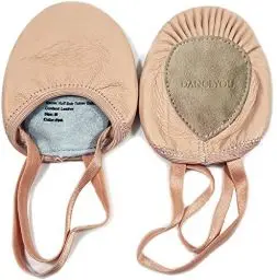 Produktbild: DANCEYOU Halbsohlen Ballettschuhe Pirouette Tanzschuhe Schläppchen Gymnastikkappen aus Leder für Mädchen Kinder Damen Rosa S