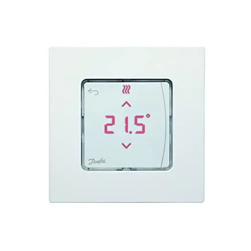 Produktbild: Danfoss 088u1015 Raumthermostate Aufputz Icon Display Digital, 230 V, für Fußbodenheizung Hydraulische und andere Anwendungen mit der Motoren, weiß