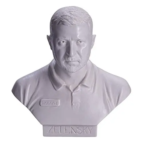 Produktbild: danila-souvenirs Ukrainischer Präsident Wolodymyr Selenskyj (Zelensky) marmor Büste Statue Skulptur 15 cm