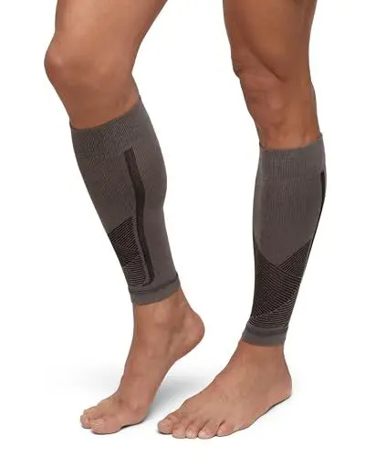 Produktbild: DANISH ENDURANCE Waden-Kompressionsstrümpfe ohne Fuß (1 | 3 Paar), 21-26 mmHg, Unisex, für Damen & Herren, 1 Paar Grau/Schwarz, S