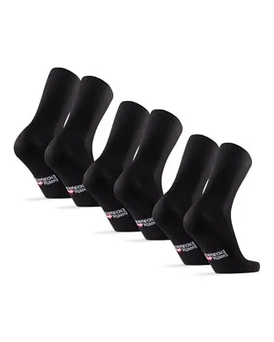 Produktbild: DANISH ENDURANCE Bamboo Soft Top Socks 43-47 Black 3-pack