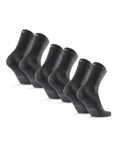 Produktbild: DANISH ENDURANCE Baumwollsocken 3 Paare (Grau, EU 39-42)