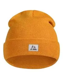 Produktbild: DANISH ENDURANCE Mütze aus recyceltem Material, Weiche Beanie Wintermütze, Warme Fischermütze, Hüte, Mützen & Caps, Unisex, für Herren & Damen, Senfgelb, Einheitsgröße