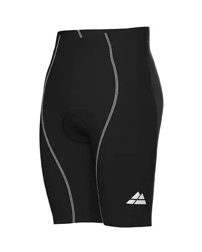 Produktbild: DANISH ENDURANCE Fahrradhose Herren mit Polsterung, 1 Pack (Schwarz/Grau, L)