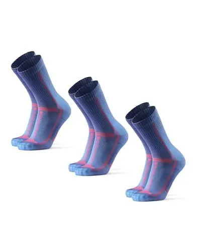 Produktbild: DANISH ENDURANCE Crew Laufsocken (3|5 Paar), Halbhohe Sportsocken, Kompression, Unisex, für Damen & Herren, Blau, 43-47