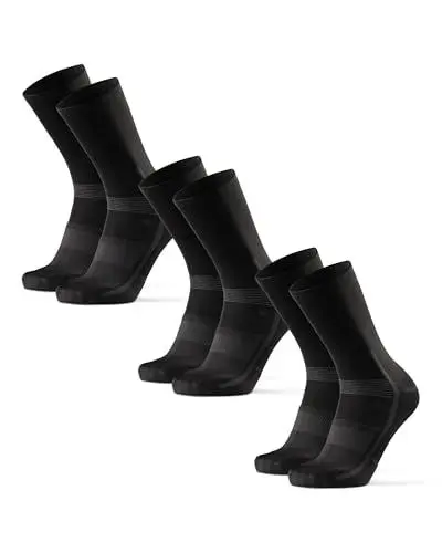 Produktbild: DANISH ENDURANCE Fahrrad Socken, Rennrad Socken, Gepolstert, Unisex, für Herren & Damen, 3 oder 5 Paar, Schwarz, 39-42