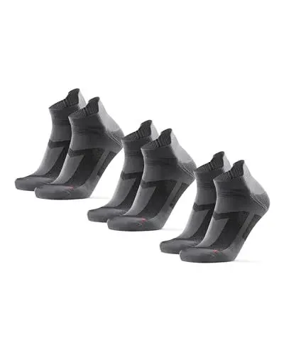 Produktbild: DANISH ENDURANCE Low-Cut Sportsocken (Grau - 3 Paare, EU 43-47)