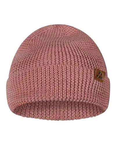 Produktbild: DANISH ENDURANCE Merino Mütze, Klassische Wollmütze, Warme Wintermütze, Thermo Beanie, Weich, Stretchy, Unisex, für Damen & Herren, Rosa, One Size
