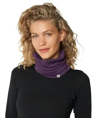 Produktbild: DANISH ENDURANCE Merino Multifunktionstuch, Winter Schlauchschal, Loop Schal, Stirnband oder Nackewärmer,Atmungsaktiv&Warm, Unisex, für Damen & Herren, Lila, One size