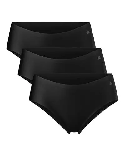 Produktbild: DANISH ENDURANCE Mikrofaser Sport Hipster aus recyeltem Polyester, 3 Pack (Schwarz, Medium)