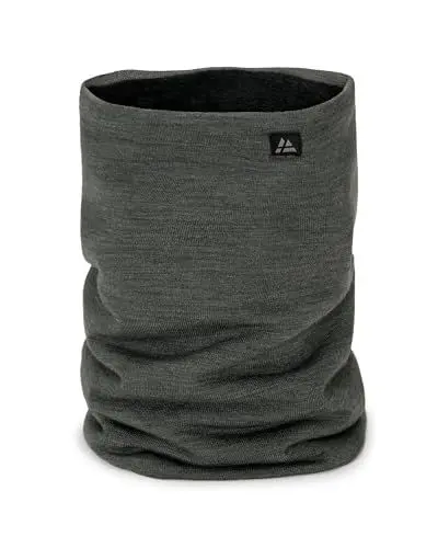 Produktbild: DANISH ENDURANCE Merino Schlauchschal mit Fleece, Gefüttertes Thermo Halstuch, Winddichter Loop Schal, Warm & Weich, Unisex, für Damen & Herren, Dunkelgrau, Einheitsgröße
