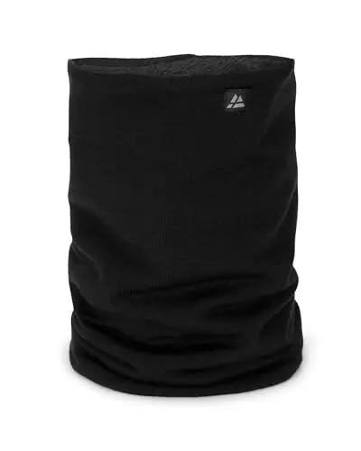 Produktbild: DANISH ENDURANCE Merino Schlauchschal mit Fleece, Gefüttertes Thermo Halstuch, Winddichter Loop Schal, Warm & Weich, Unisex, für Damen & Herren, Schwarz, Einheitsgröße