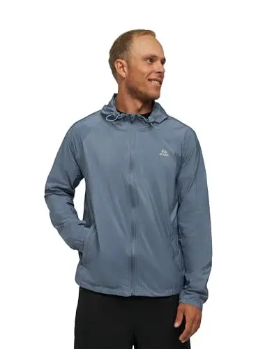 Produktbild: DANISH ENDURANCE Windbreaker-Jacke mit Kapuze & Zipper für Herren L Blau