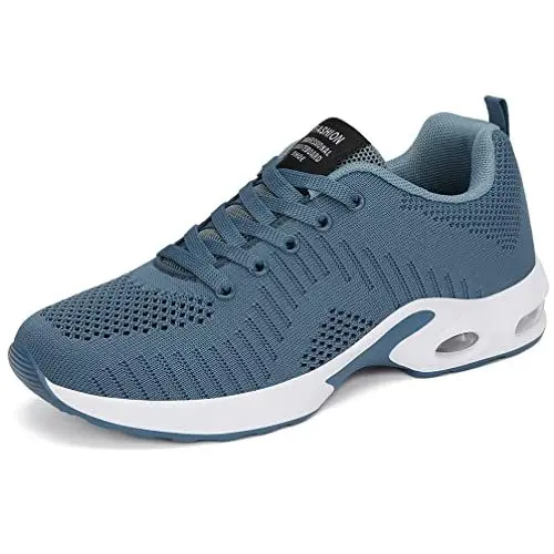 Produktbild: DANNTO Damen Laufschuhe Air Atmungsaktiv Turnschuhe Schnürer Leichte Stoßfest Mode Sportschuhe Outdoor Athletisch Sneaker für Gym Walking Jogging Laufen Basketball Frühling Sommer(Türkis,42)