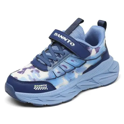 Produktbild: DANNTO Sportschuhe Jungen Straßenlaufschuhe Mädchen Sneakers für Kinder Turnschuhe Atmungsaktiv Leicht Laufschuhe (blau,32)
