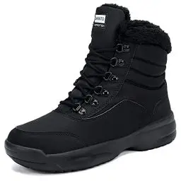Produktbild: DANNTO Winterstiefel Damen Warme Gefütterte Winterschuhe Schneestiefel für Frauen Wanderschuhe Trekkingschuhe(schwarz,40)