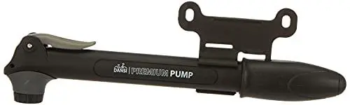 Produktbild: DANSI Unisex – Erwachsene Mini-Fahrradpumpe, mit austauschbarem Ventileinsatz und Halter, schwarz, 44303 Luftpumpe