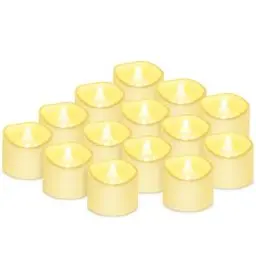 Produktbild: daphomeu Led Kerzen Flackernde Flamme Teelicht, Led Rauchlose Kerzenlampe Elektrische Tee Lampen Votivkerzen,3.2x3.6 cm