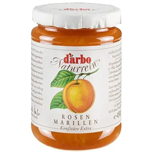 Produktbild: Darbo Naturrein Rosenmarillen (Aprikose) Konfitüre | 6 x 450g | Hoher Fruchtanteil | Reines und Natürliches Aroma