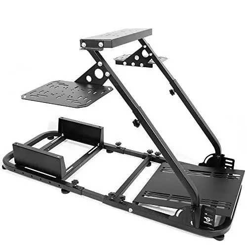 Produktbild: Dardoo Flight Racing Simulator Cockpit einstellbar Kompatibel mit HOTAS Warthog, G Saitek, Logitech G920 G923, Thrustmaster T80 T150, Game Mount ohne Rad, Shifter, Sitz und Pedal