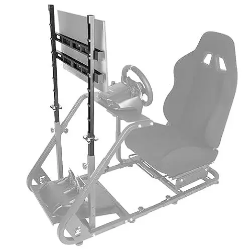 Produktbild: Dardoo Racing Simulator Cockpit Monitor Halterung Passend für Logitech G923 G29 G920, Thrustmaster Wheel Frame, Xbox One, PC, Ohne Lenkrad, Schalthebel, Pedale, Sitz und Racing Frame