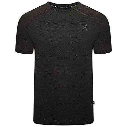Produktbild: Dare 2b Persist Tee Herren Workout Gim and Running T-Shirt Q-Wic Plus leichtes Gewebe mit geruchsabweisenden und reflektierenden Druckdetails - Sport T-Shirt