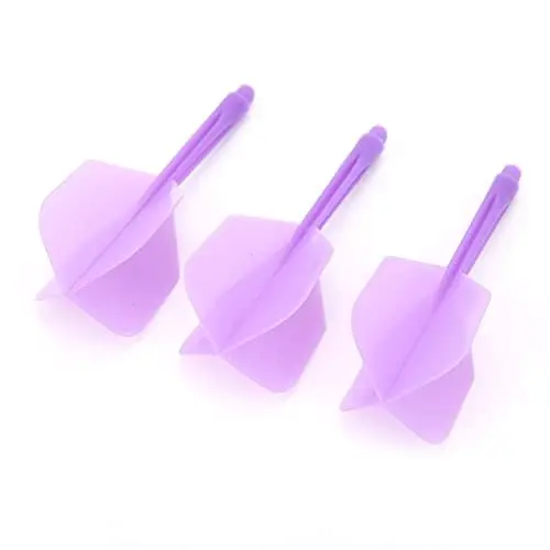 Produktbild: Dart Flight Set, Dartschaft und Flights Anti Break 3 STK. 3,1 Zoll Länge 2BA-Gewinde für 90-Grad-Flight für Dart-Spiele(Violett)